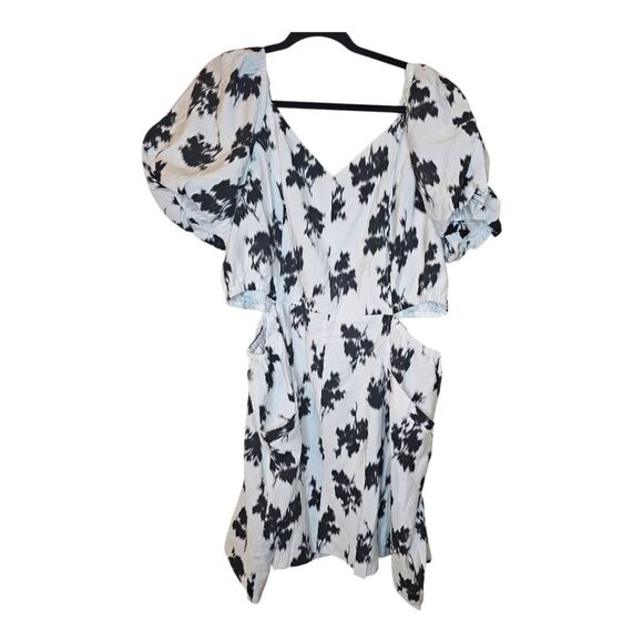 PRABAL GURUNG x JCPENNEY Dress White Cut Out Puff Sleeve Cocktail NWT - Size 24 - Picture 2 of 11